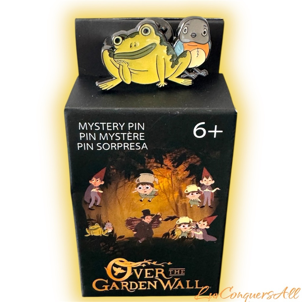 Loungefly Over The Garden Wall frog Jason Funderburker and Beatrice Portrait Pin